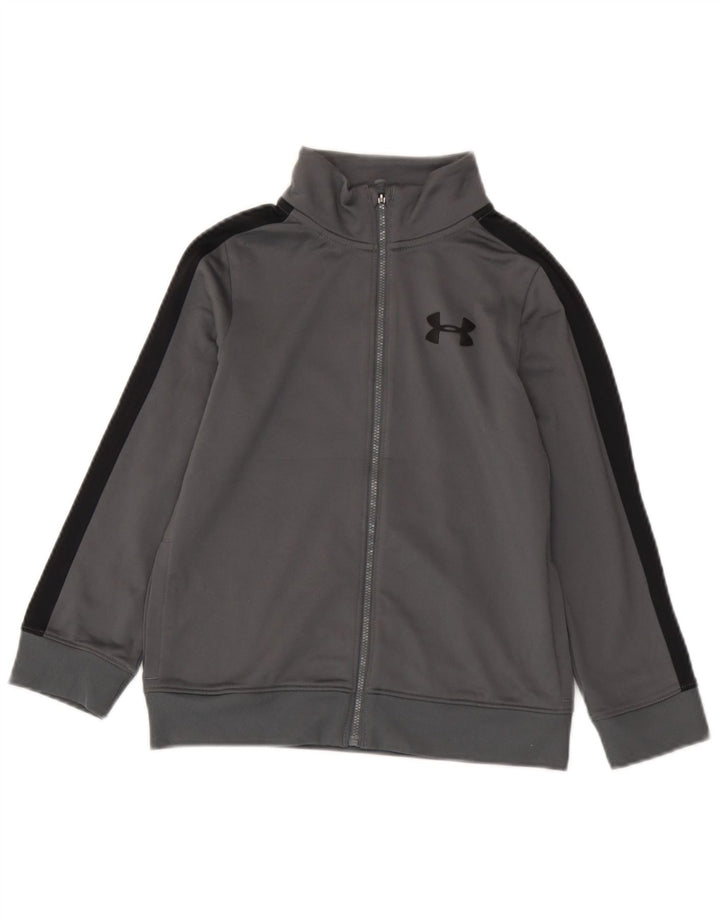 Giacca da tuta da ragazzo Under Armour 7-8 anni Small Grey Colourblock