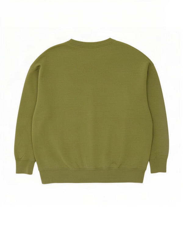 Felpa Nike da uomo con vestibilità ampia e grafica, in cotone verde medio