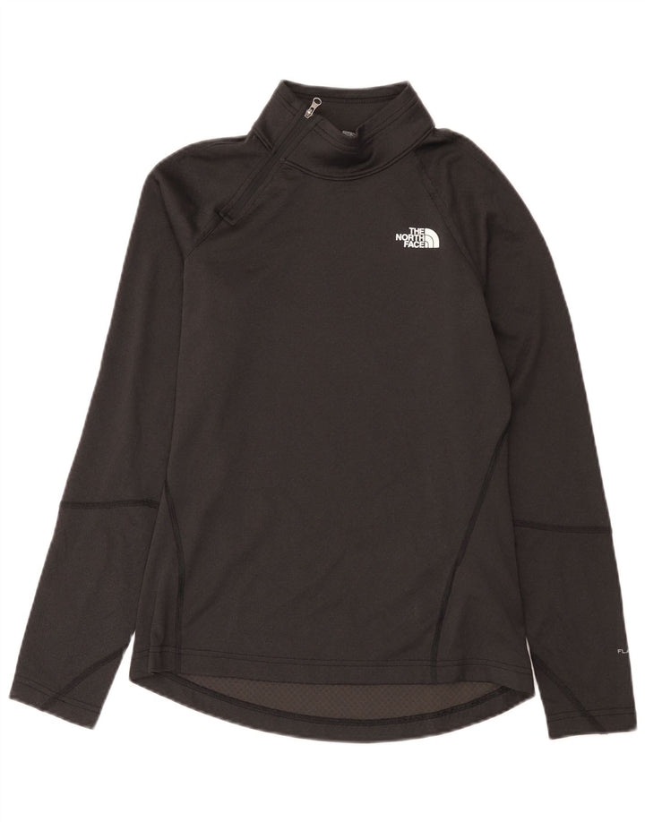 Top da tuta pullover con zip e collo da donna The North Face UK 10 Small Nero