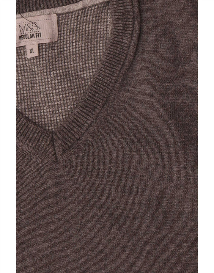 Canotta da uomo Marks & Spencer vestibilità regolare XL in cotone grigio