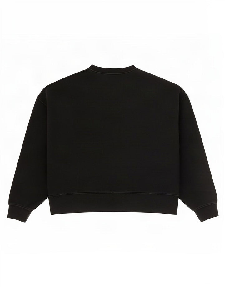 Felpa oversize da donna Nike UK 10 piccola in cotone nero