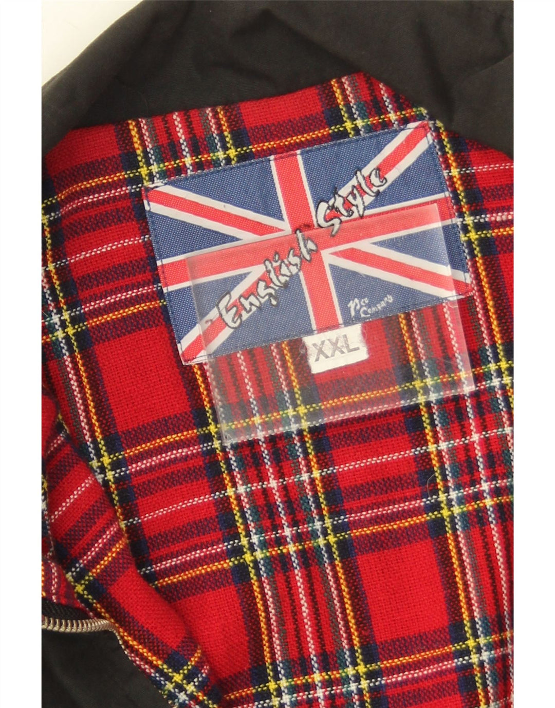 Giubbotto bomber da uomo vintage UK 44 2XL poliestere nero