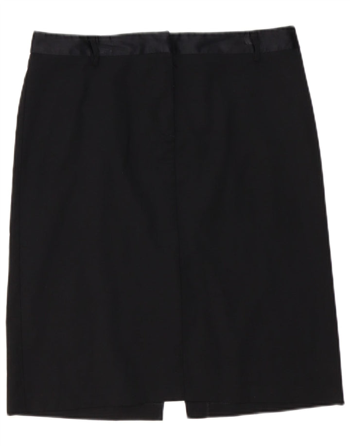 Gonna dritta da donna Benetton W32 grande nera