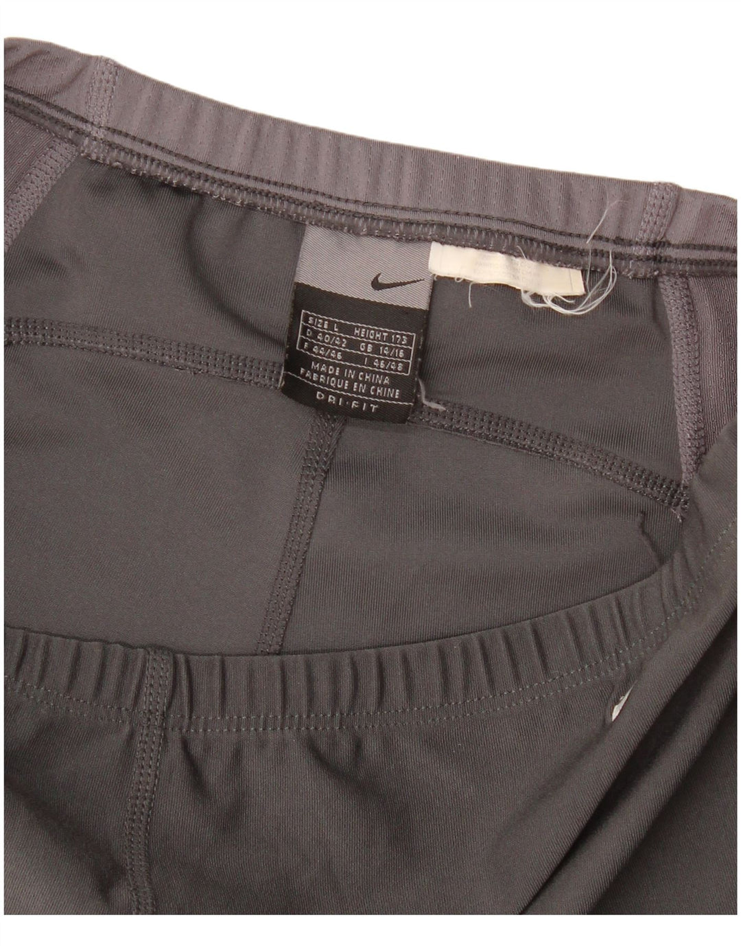 Leggings Nike Dri Fit da donna UK 14/16 Large Grigio Colourblock