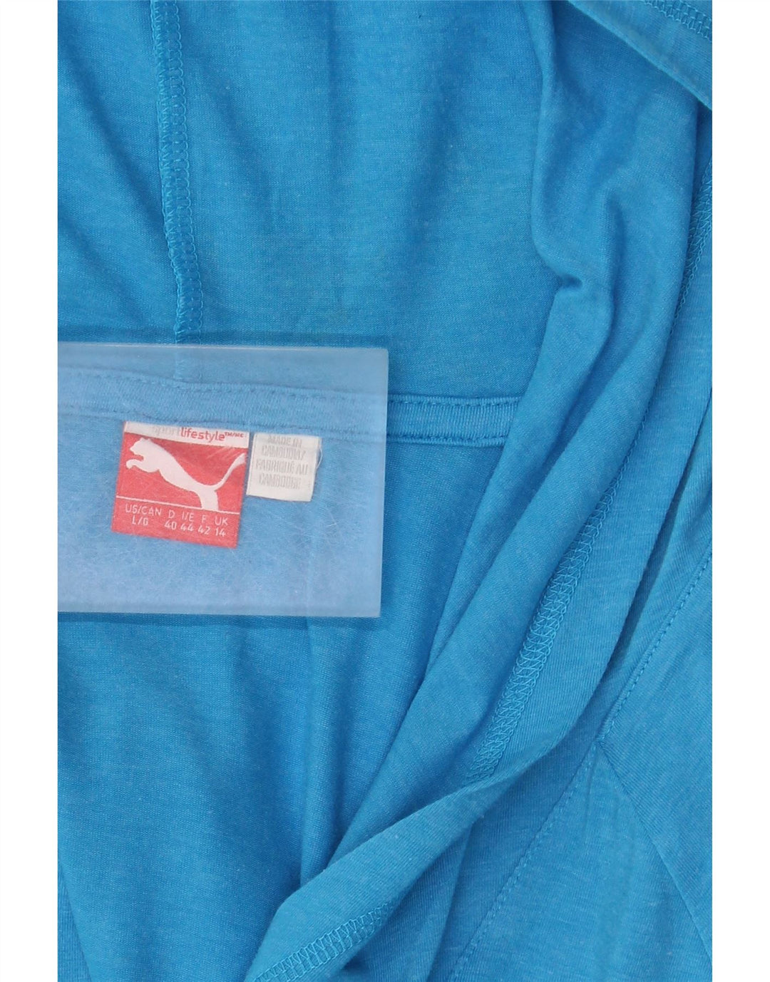 Maglia a maniche lunghe con cappuccio da donna PUMA UK 14 Large Blu