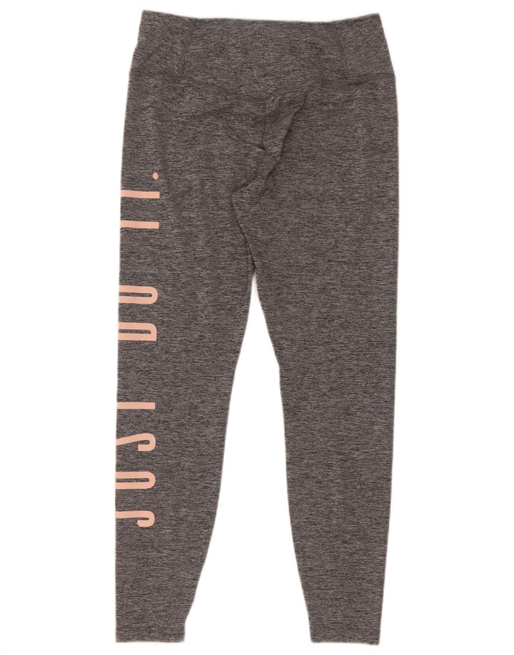 Leggings grafici da donna Nike UK 12 Poliestere screziato grigio medio