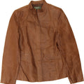 EDDIE BAUER Womens Petite Leather Jacket UK 6 XS Brown Vintage Eddie Bauer and Second-Hand Eddie Bauer from Messina Hembry 