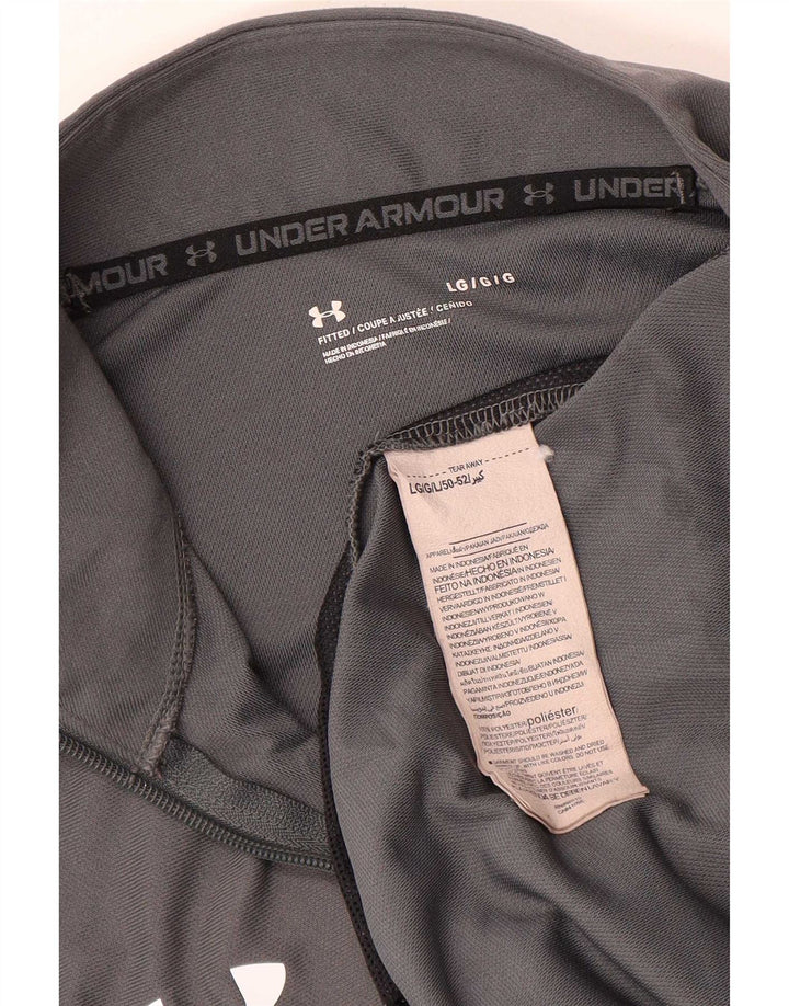 Giacca da ginnastica da uomo Under Armour grande in poliestere grigio
