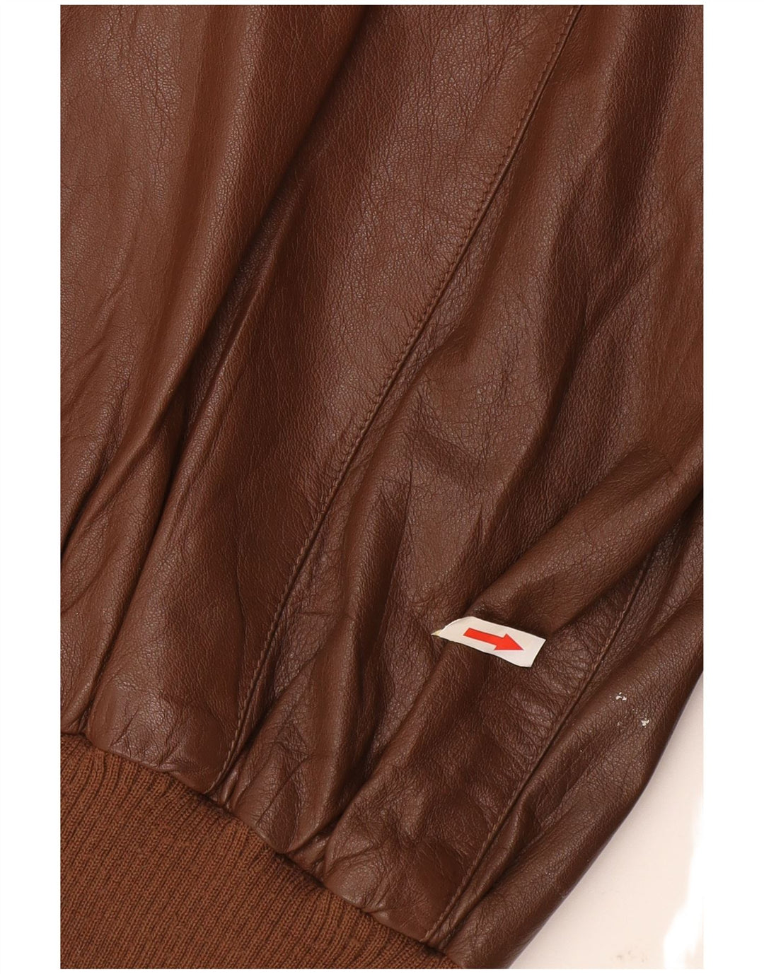 Giacca in pelle vintage da uomo UK 38 Marrone medio