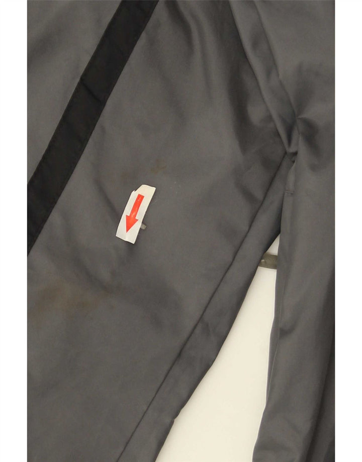 Giacca antipioggia con cappuccio da uomo Nike UK 42 XL poliestere grigio