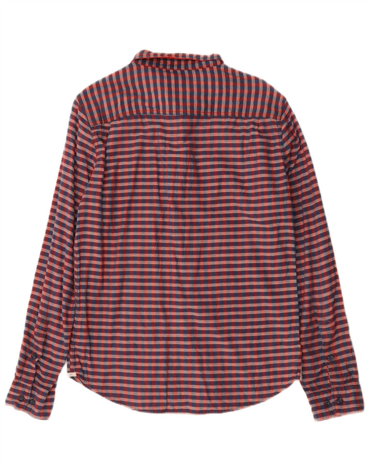 Camicia da uomo Lee piccola in cotone a quadretti rossi