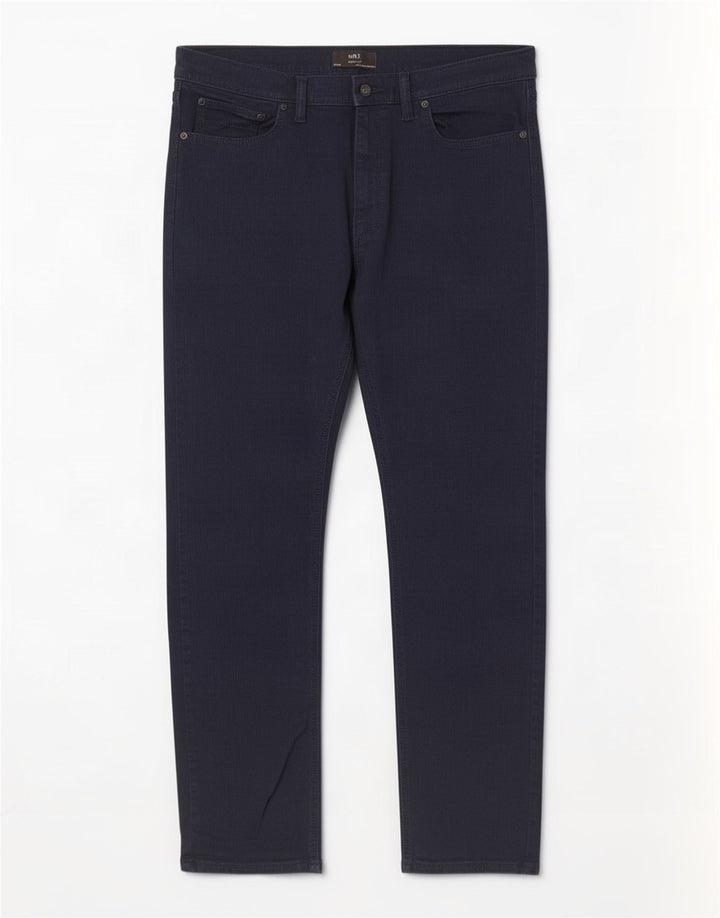 Jeans slim da uomo Marks & Spencer W38 L31 cotone blu navy