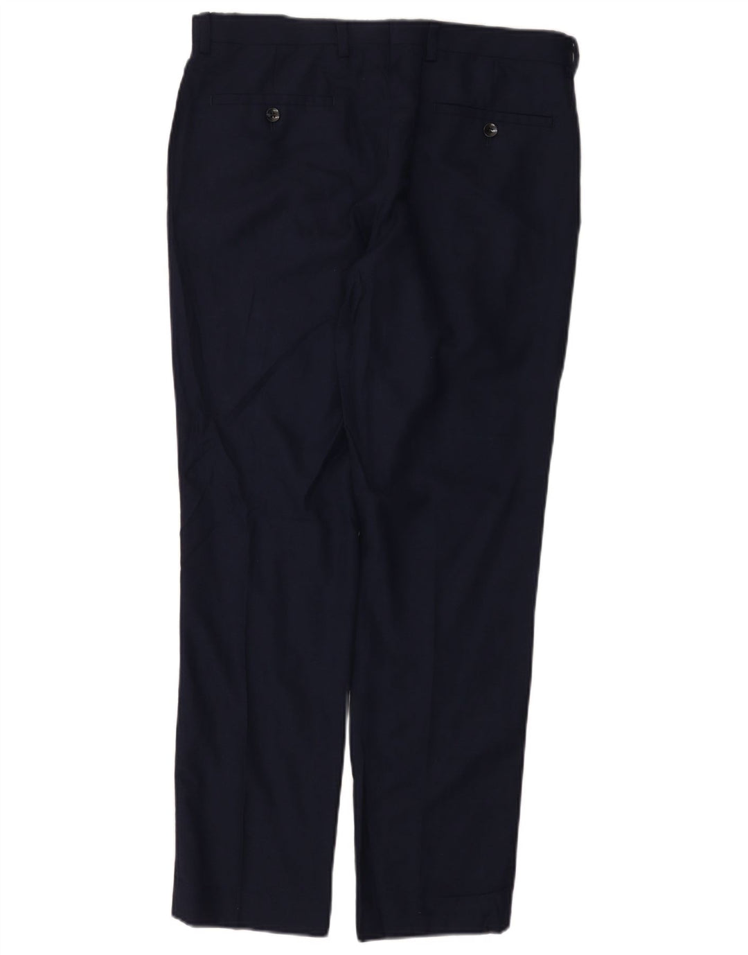 Pantaloni da abito Dkny da uomo vestibilità regolare W32 L30 in lana blu navy
