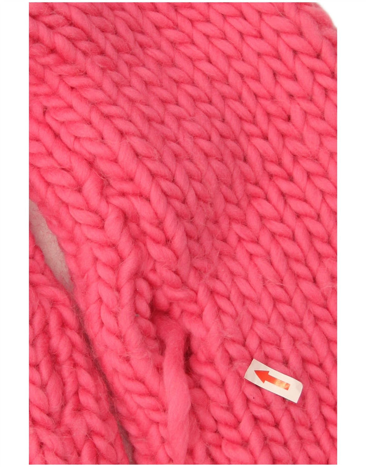 Maglione maglione vintage da donna con scollo a barca UK 12 Rosa medio