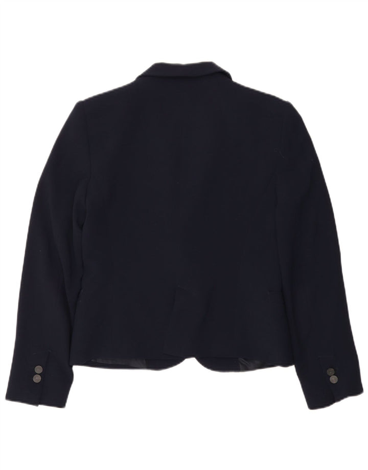 Giacca blazer da donna a 1 bottone Zara UK 12 blu navy medio