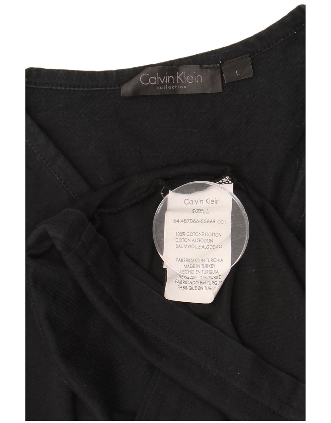CALVIN KLEIN T-shirt grafica da uomo Top grande in cotone nero