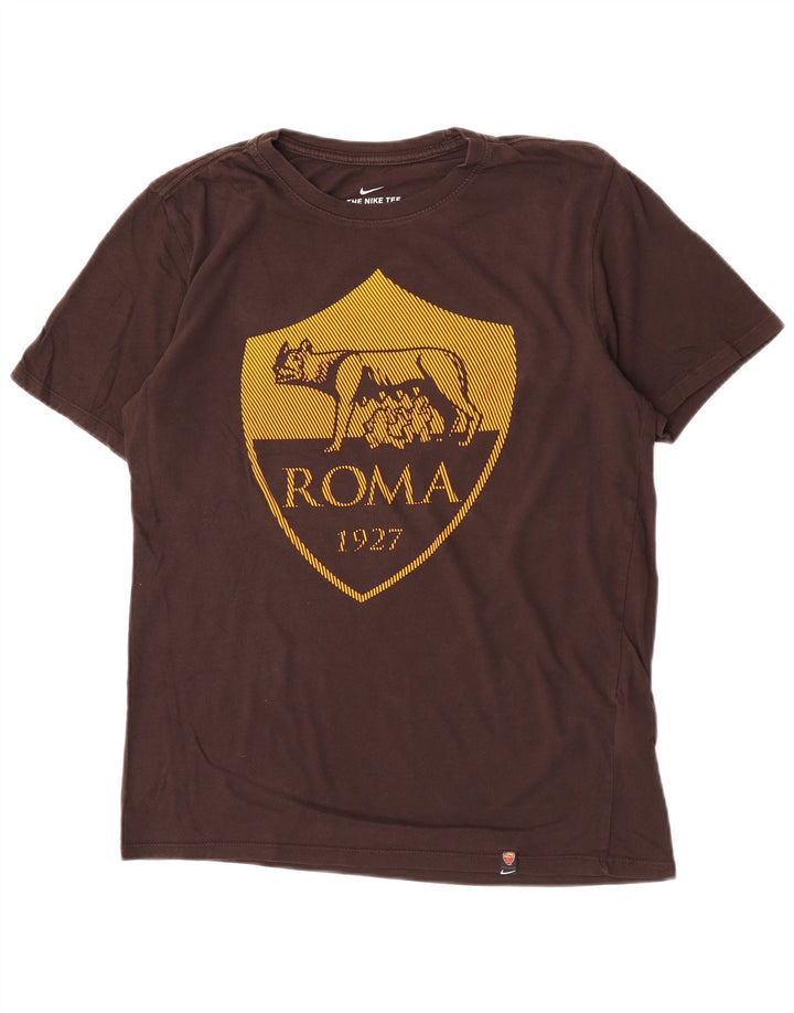 T-shirt grafica da uomo Nike Roma Top in cotone marrone medio