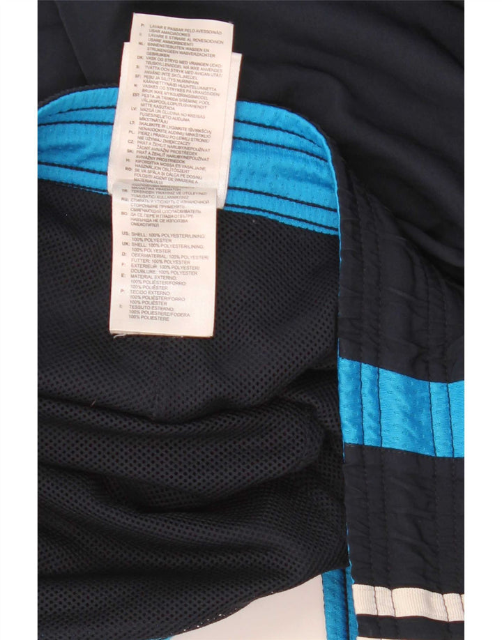 Pantaloncini sportivi da uomo Adidas Medi in poliestere color block blu navy
