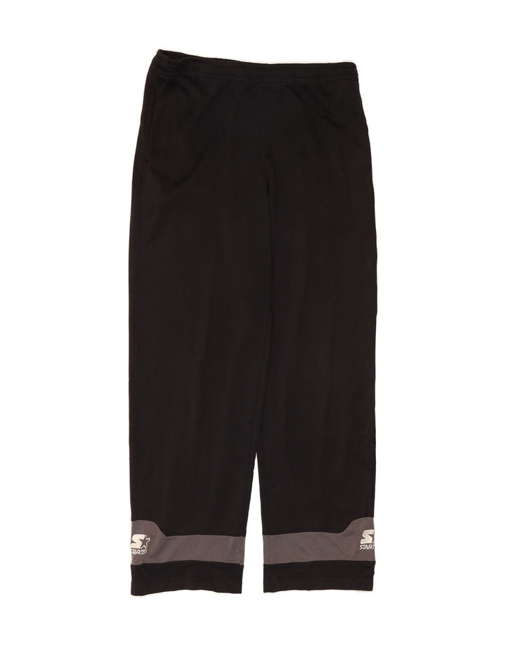 STARTER Mens Graphic Tracksuit Trousers Medium  Black Polyester Vintage Starter and Second-Hand Starter from Messina Hembry 