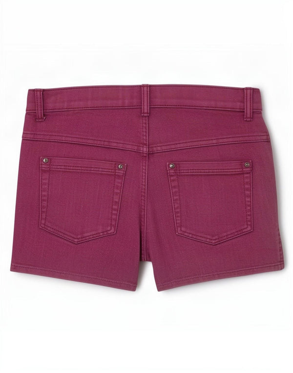 Pantaloncini di jeans da donna Benetton medi W28 viola