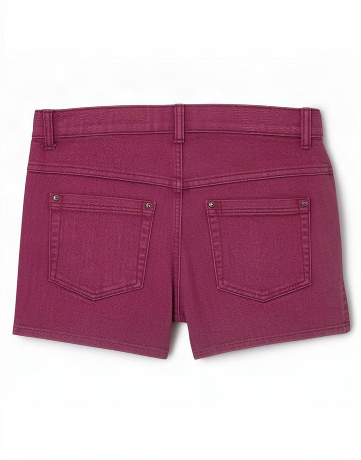 Pantaloncini di jeans da donna Benetton medi W28 viola