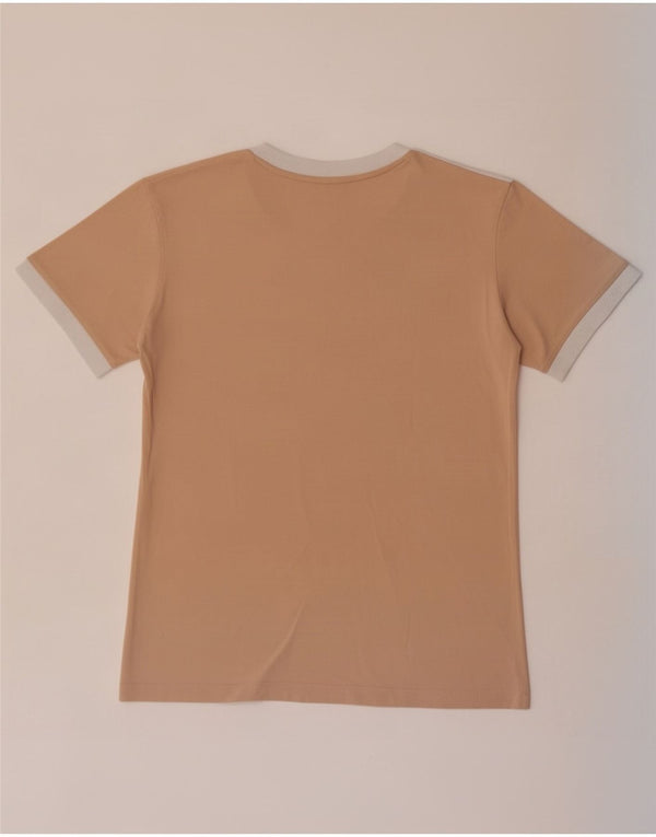 T-shirt da donna Adidas Top UK 10 piccola in cotone beige