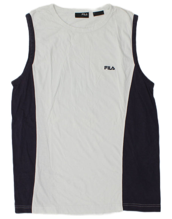 Canotta Fila da uomo Small White Colourblock