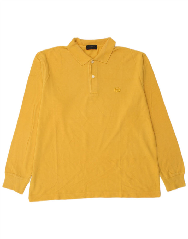 Polo Uomo Manica Lunga Sergio Tacchini IT 48 Cotone Giallo Medio