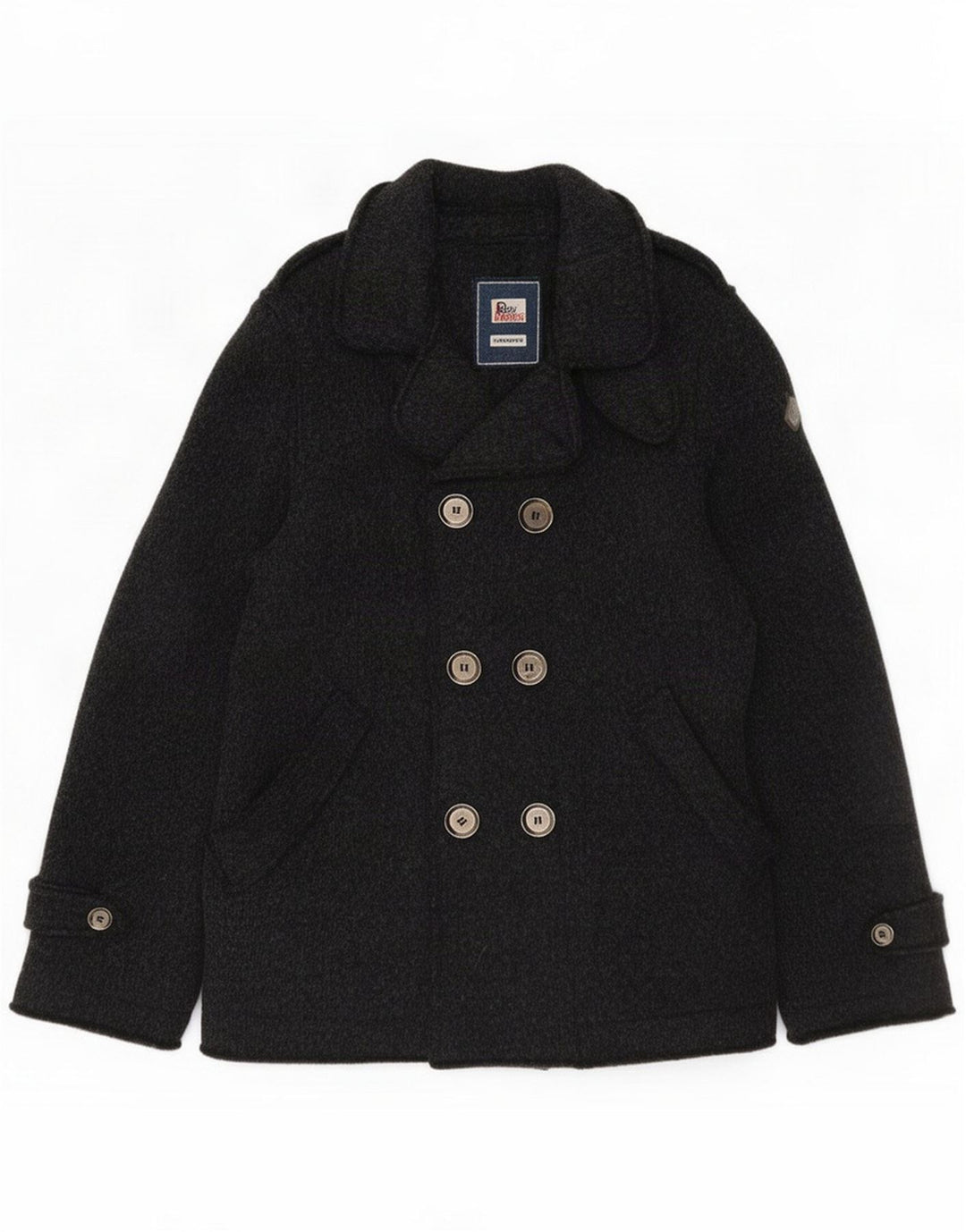 Cappotto da marinaio da uomo Roy Rogers IT 48 Lana grigio medio