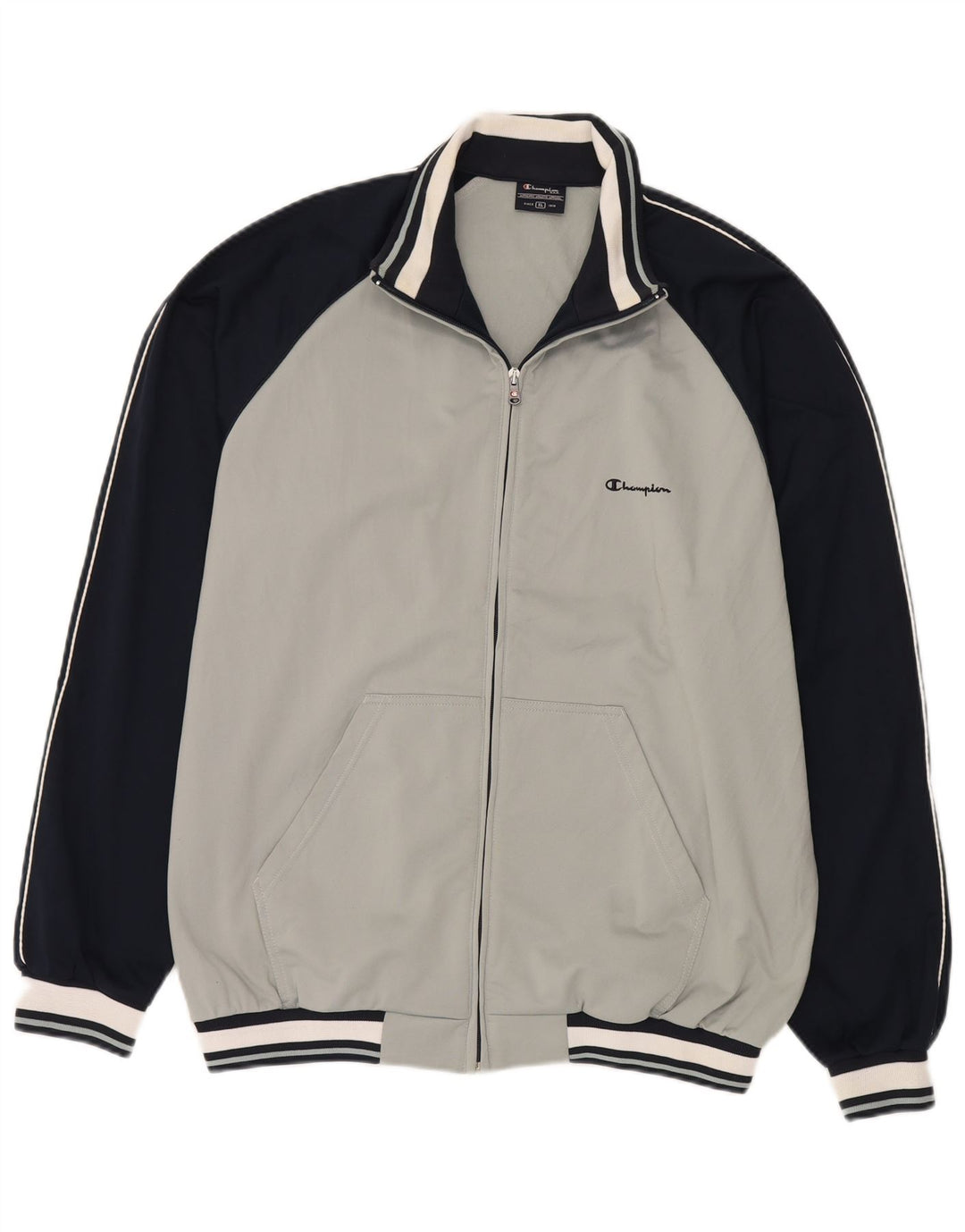 Giacca da tuta da uomo Champion XL Poliestere color block grigio