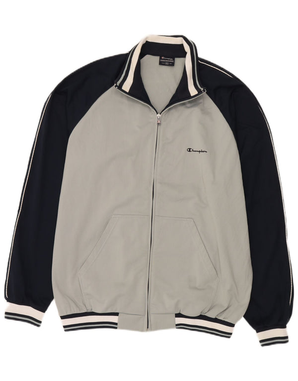 Giacca da tuta da uomo Champion XL Poliestere color block grigio