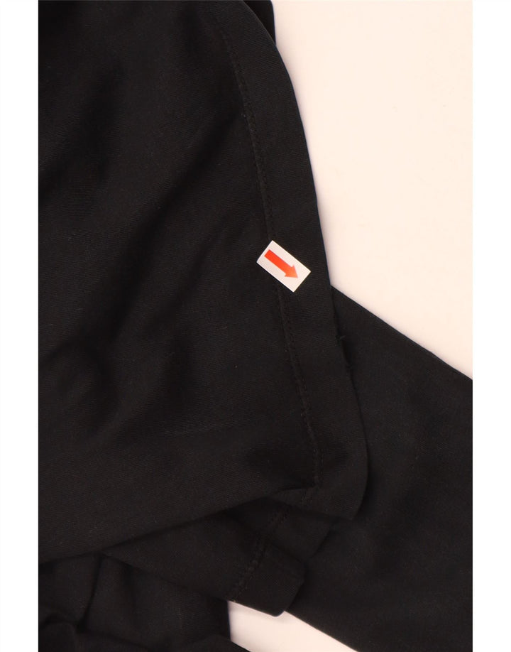 Top grafico NIKE da donna a maniche lunghe UK 10 piccolo nero