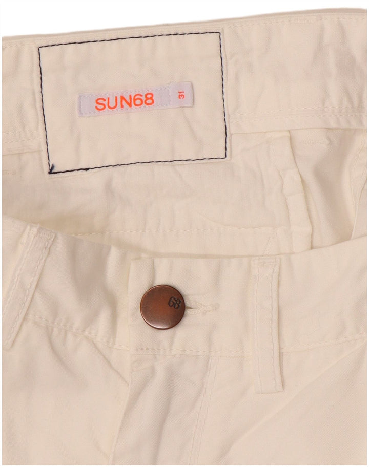 Pantaloncini chino da donna Sun68 W31 bianco medio