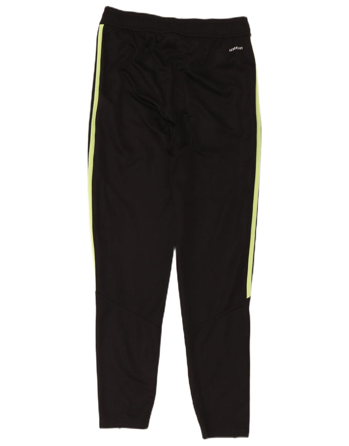 Pantaloni della tuta Adidas Aeroready da ragazzo 13-14 anni in poliestere nero