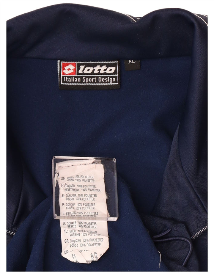 Giacca da ginnastica da uomo Lotto XL in poliestere blu navy