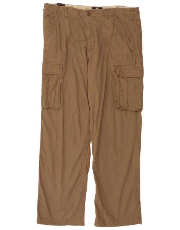 Pantaloni cargo da uomo dalla vestibilità rilassata Timberland W40 L33 in cotone marrone