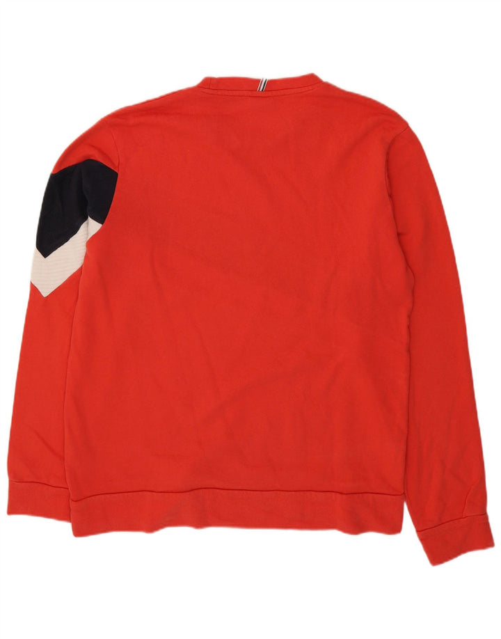 Jack & Jones Felpa da uomo Maglione XL Rosso Colorblock in cotone