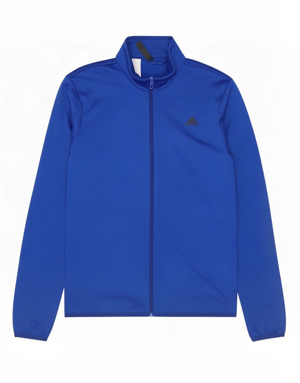 Giacca da ginnastica grafica da ragazzo Adidas 15-16 anni in poliestere blu