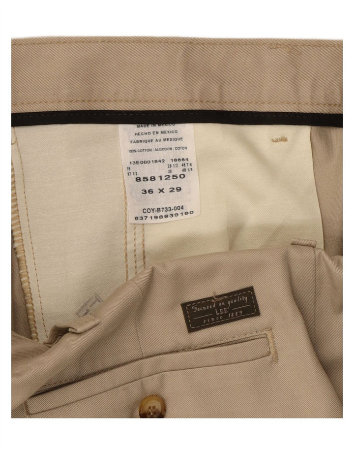 Pantaloni chino da uomo LEE W36 L29 in cotone beige