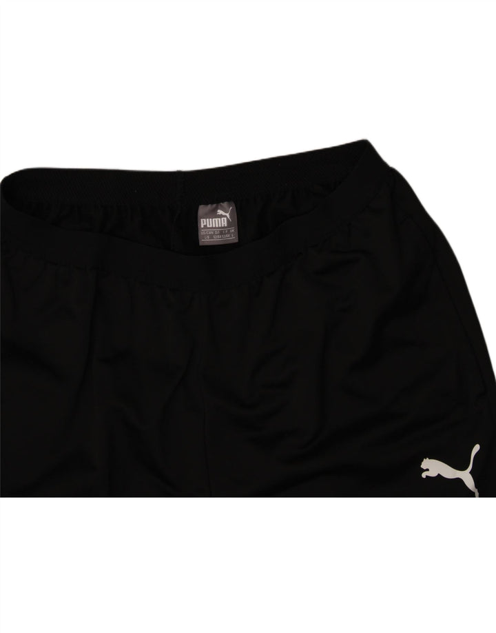 PUMA Womens Tracksuit Trousers UK 14 Large  Black Polyester Vintage Puma and Second-Hand Puma from Messina Hembry 