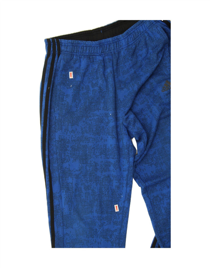 ADIDAS Mens Tracksuit Trousers Joggers Medium  Blue Spotted Polyester Vintage Adidas and Second-Hand Adidas from Messina Hembry 