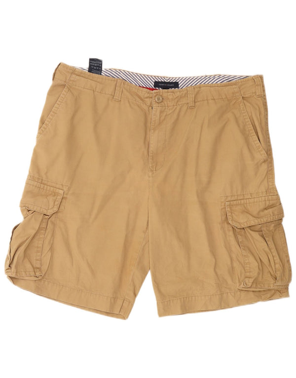 Pantaloncini cargo da uomo Tommy Hilfiger W40 XL in cotone beige