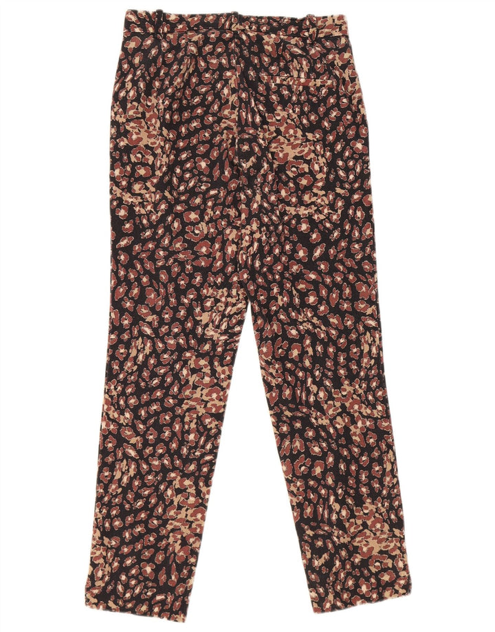 Pantaloni casual da donna Marks & Spencer con motivo astratto UK 8 piccoli W26 L25