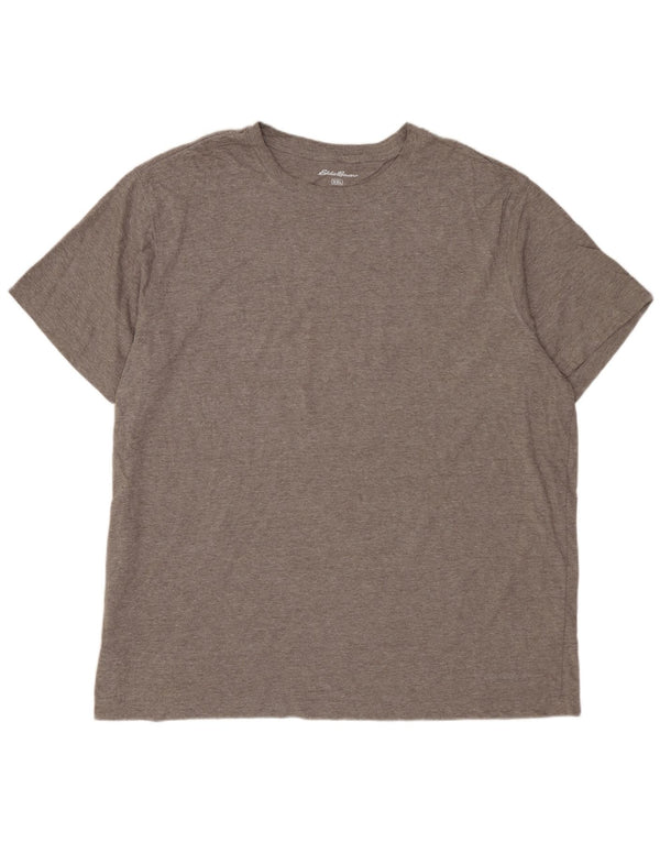 T-shirt da uomo EDDIE BAUER Top 2XL cotone grigio