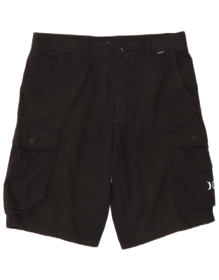 Pantaloncini cargo da uomo Hurley W32 cotone nero medio