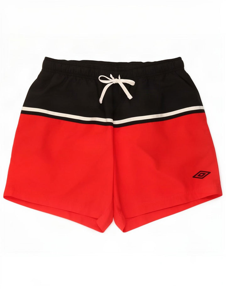 Pantaloncini sportivi da donna Umbro XL Rosso Colourblock Poliestere
