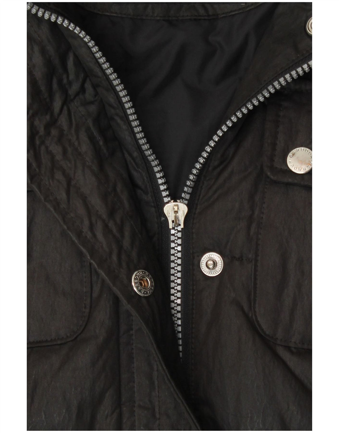 Cappotto imbottito da donna Barbour UK 12 cotone nero medio