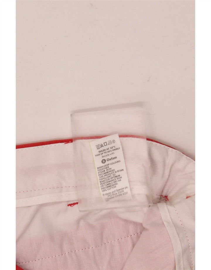 Pantaloncini chino da uomo Marks & Spencer W36 grandi in cotone arancione