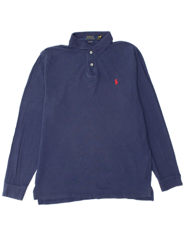 POLO RALPH LAUREN Polo da uomo slim fit personalizzata grande blu navy