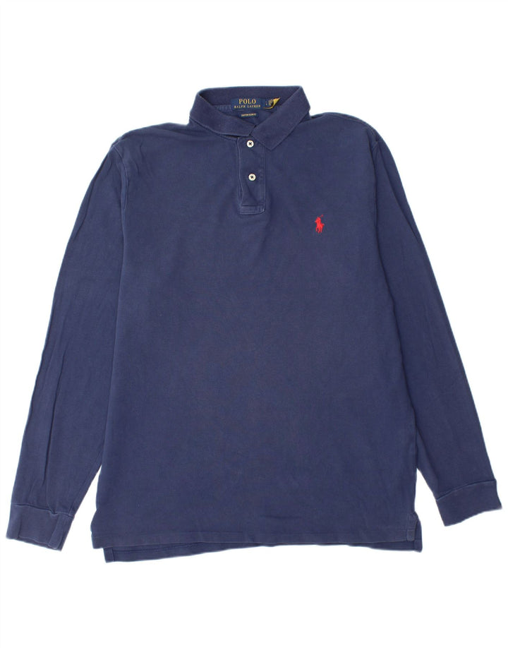 POLO RALPH LAUREN Polo da uomo slim fit personalizzata grande blu navy